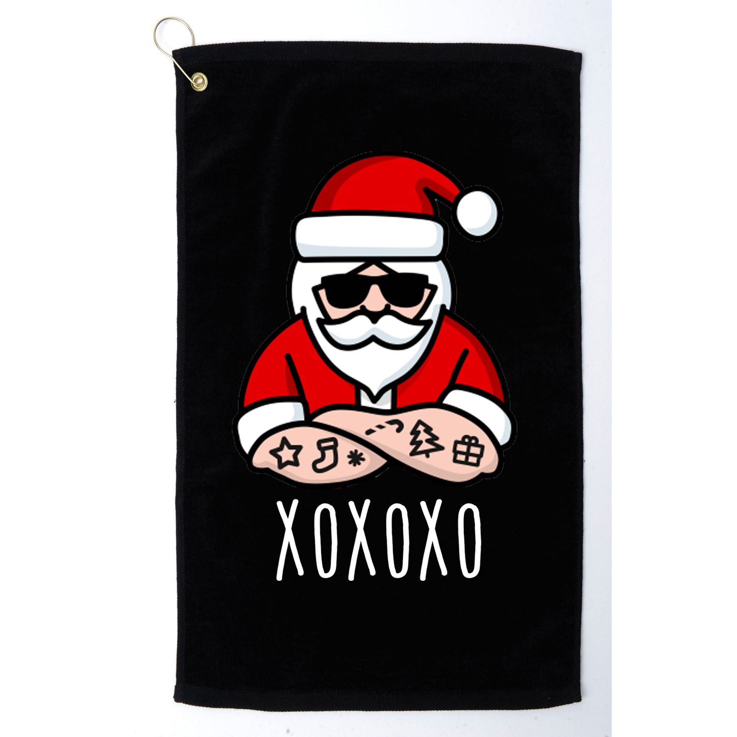 XOXOXO Ho Ho Ho Cool Santa Golf Towel