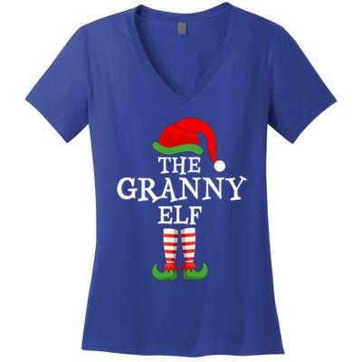 Xmas Holiday Matching Ugly Christmas Sweater The Granny Cool Gift Women's V-Neck T-Shirt