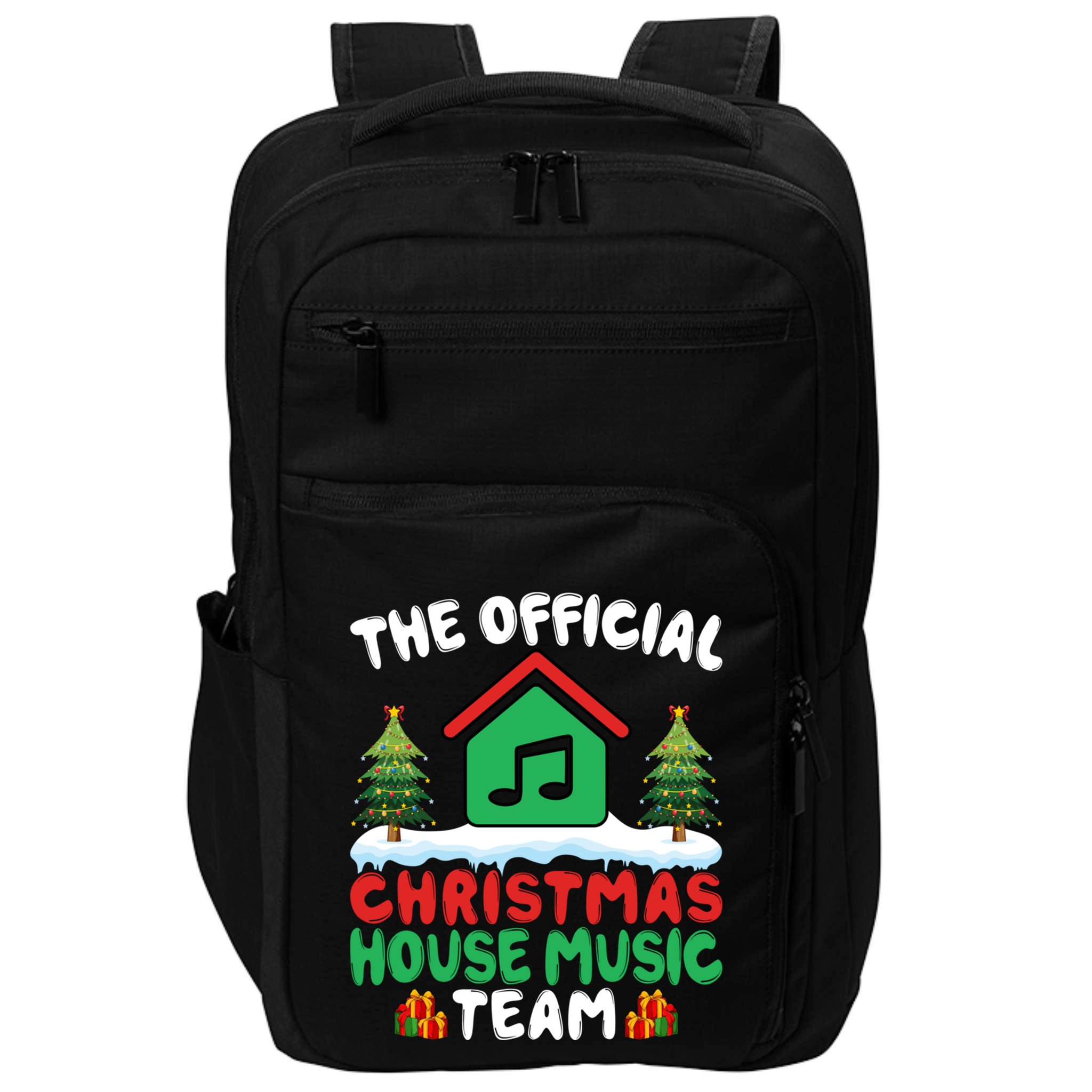 Xmas House Music Team Funny House Music Lover Christmas Great Gift Impact Tech Backpack