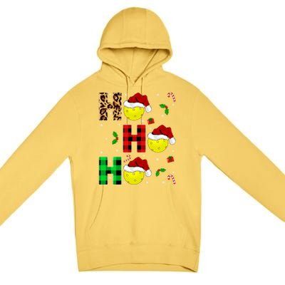 Xmas Holiday Matching Santa Ho Ho Ho Pickleball Christmas Gift Premium Pullover Hoodie