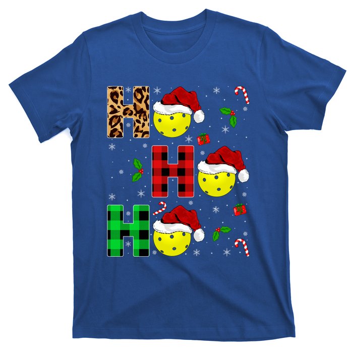 Xmas Holiday Matching Santa Ho Ho Ho Pickleball Christmas Gift T-Shirt