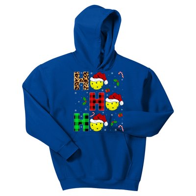 Xmas Holiday Matching Santa Ho Ho Ho Pickleball Christmas Gift Kids Hoodie