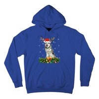 Xmas Holiday Reindeer Santa Alaskan Malamute Dog Christmas Gift Hoodie