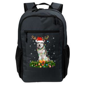 Xmas Holiday Reindeer Santa Alaskan Malamute Dog Christmas Gift Daily Commute Backpack