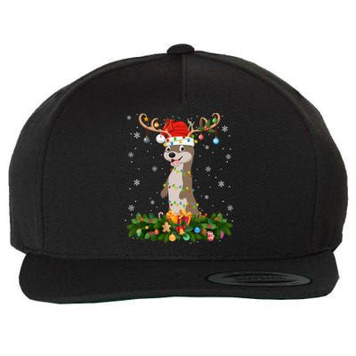 Xmas Holiday Reindeer Hat Santa Sea Otter Christmas Cool Gift Wool Snapback Cap