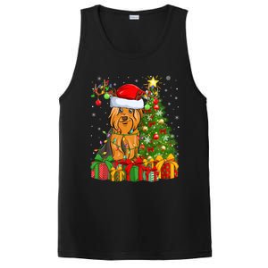 Xmas Holiday Santa Yorkshire Terrier Dog Christmas Tree Gift PosiCharge Competitor Tank