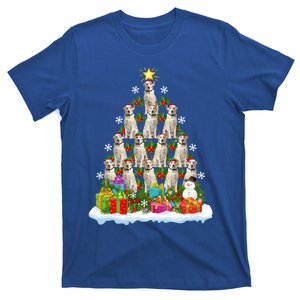 Xmas Holiday Santa Labrador Retriever Dog Christmas Tree Gift T-Shirt