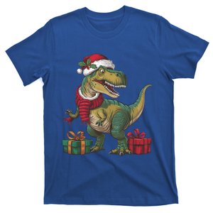 Xmas Holiday Santa Dinosaur Trex Christmas Gift T-Shirt