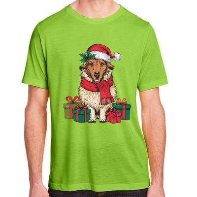 Xmas Holiday Santa Hat Anatolian Shepherd Dog Christmas Adult ChromaSoft Performance T-Shirt