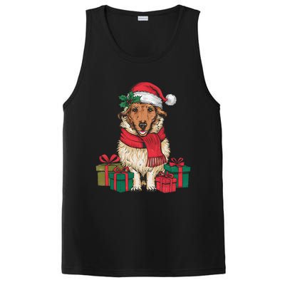 Xmas Holiday Santa Hat Anatolian Shepherd Dog Christmas PosiCharge Competitor Tank