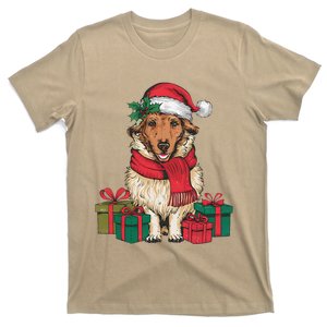 Xmas Holiday Santa Hat Anatolian Shepherd Dog Christmas T-Shirt