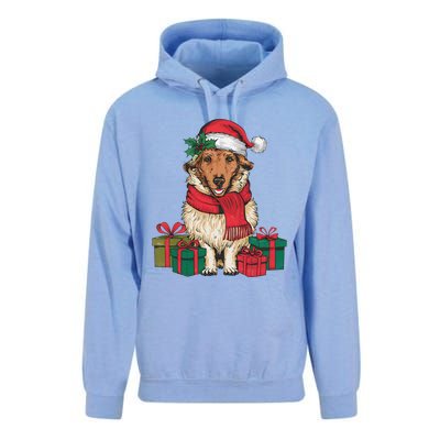 Xmas Holiday Santa Hat Anatolian Shepherd Dog Christmas Unisex Surf Hoodie