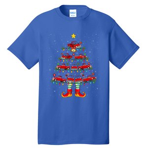 Xmas Holiday Santa Lights Red Truck Christmas Tree Gift Tall T-Shirt