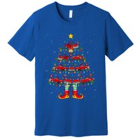 Xmas Holiday Santa Lights Red Truck Christmas Tree Gift Premium T-Shirt