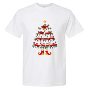 Xmas Holiday Santa Lights Red Truck Christmas Tree Gift Garment-Dyed Heavyweight T-Shirt