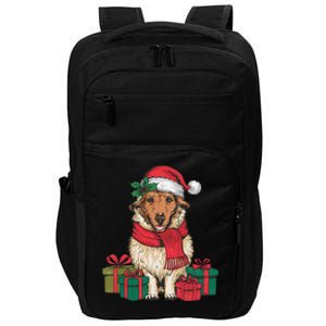 Xmas Holiday Santa Hat Anatolian Shepherd Dog Christmas Impact Tech Backpack