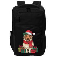 Xmas Holiday Santa Hat Anatolian Shepherd Dog Christmas Impact Tech Backpack