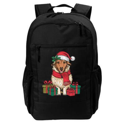 Xmas Holiday Santa Hat Anatolian Shepherd Dog Christmas Daily Commute Backpack