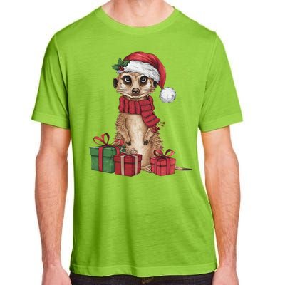 Xmas Holiday Santa Meerkat Christmas Great Gift Adult ChromaSoft Performance T-Shirt