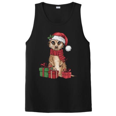 Xmas Holiday Santa Meerkat Christmas Great Gift PosiCharge Competitor Tank