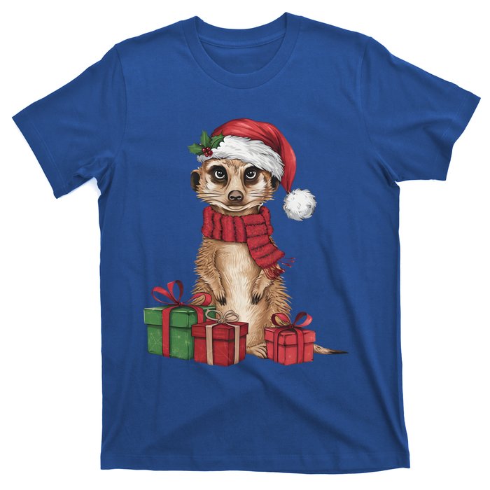 Xmas Holiday Santa Meerkat Christmas Great Gift T-Shirt