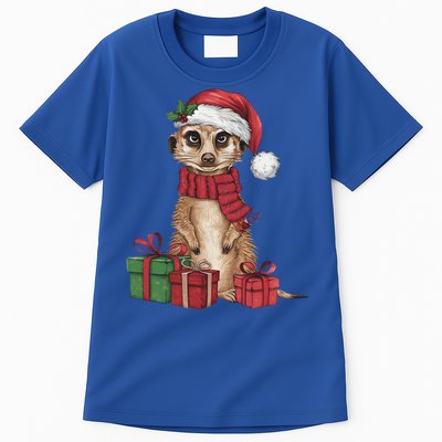 Xmas Holiday Santa Meerkat Christmas Great Gift Tall T-Shirt