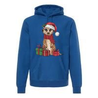 Xmas Holiday Santa Meerkat Christmas Great Gift Premium Hoodie