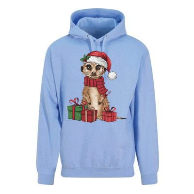 Xmas Holiday Santa Meerkat Christmas Great Gift Unisex Surf Hoodie