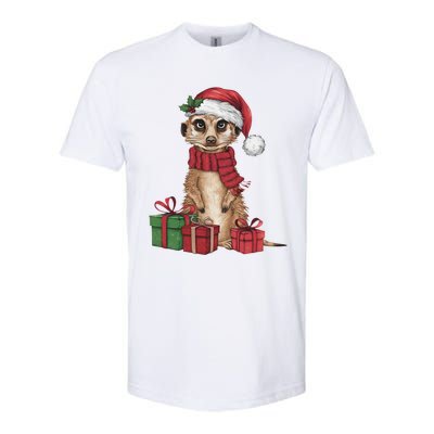 Xmas Holiday Santa Meerkat Christmas Great Gift Softstyle CVC T-Shirt