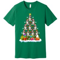 Xmas Holiday Santa Shih Tzu Dog Christmas Tree Premium T-Shirt