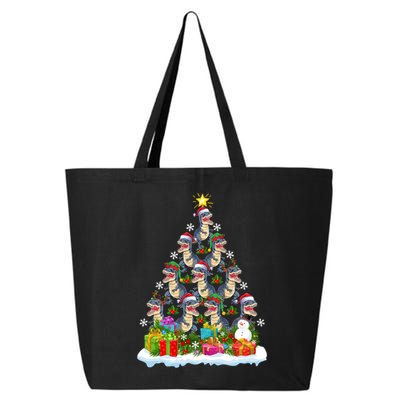 Xmas Holiday Santa TRex Dinosaur Christmas Tree 25L Jumbo Tote