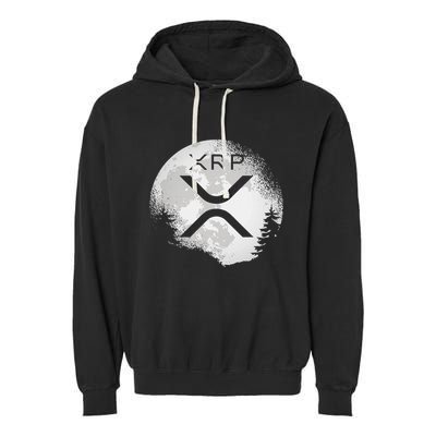 Xrp Hodl To The Moon Crypto Garment-Dyed Fleece Hoodie