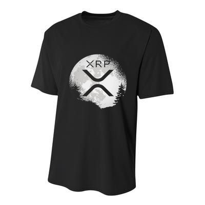 Xrp Hodl To The Moon Crypto Youth Performance Sprint T-Shirt