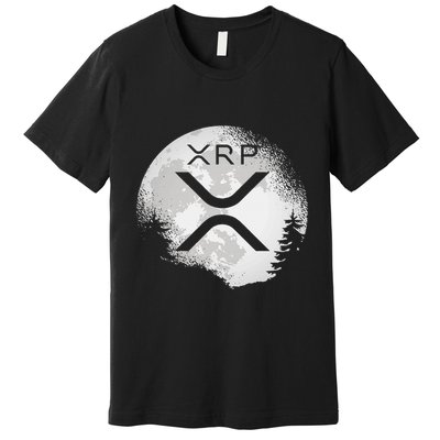 Xrp Hodl To The Moon Crypto Premium T-Shirt