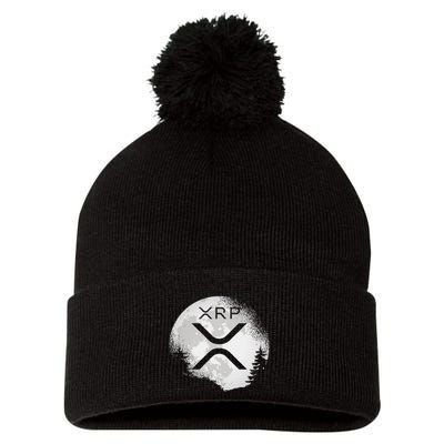 Xrp Hodl To The Moon Crypto Pom Pom 12in Knit Beanie