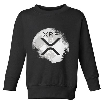 Xrp Hodl To The Moon Crypto Toddler Sweatshirt