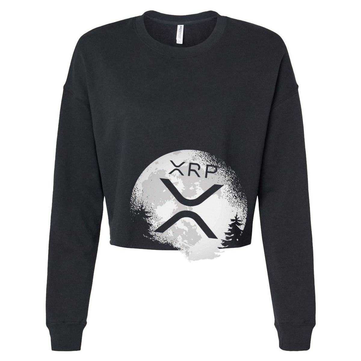 Xrp Hodl To The Moon Crypto Cropped Pullover Crew