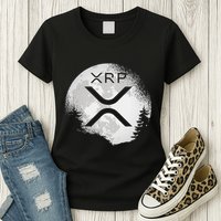 Xrp Hodl To The Moon Crypto Womens T-Shirt