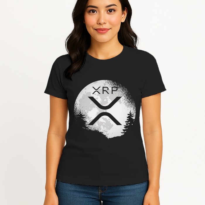 Xrp Hodl To The Moon Crypto Womens T-Shirt