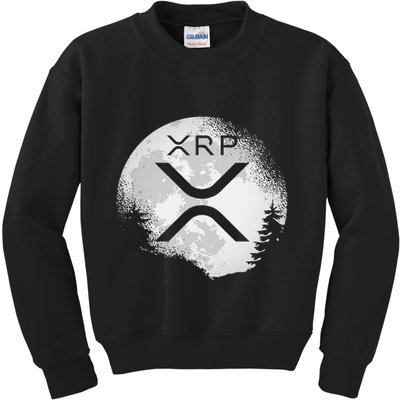 Xrp Hodl To The Moon Crypto Kids Sweatshirt