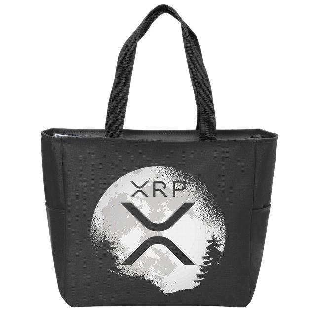 Xrp Hodl To The Moon Crypto Zip Tote Bag