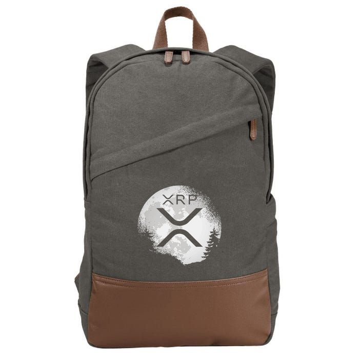 Xrp Hodl To The Moon Crypto Cotton Canvas Backpack