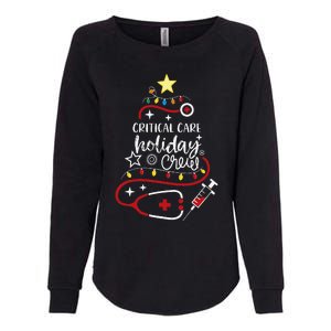 Xmas Intensive Care Nurse Tech Critical Care Holiday Crew Womens California Wash Sweatshirt