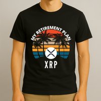 XRP Is My Retirement Plan XRP Ripple Logo XRP Cryptocurrency T-Shirt