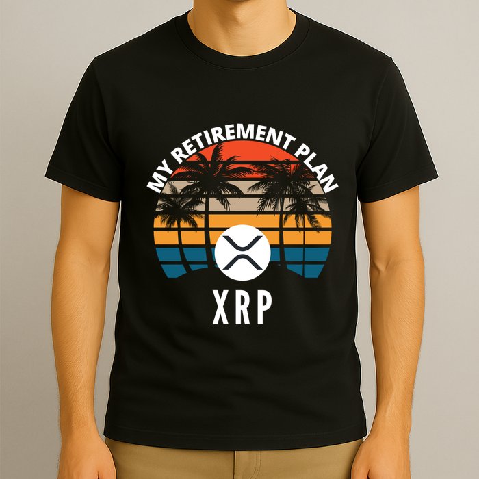 XRP Is My Retirement Plan XRP Ripple Logo XRP Cryptocurrency T-Shirt