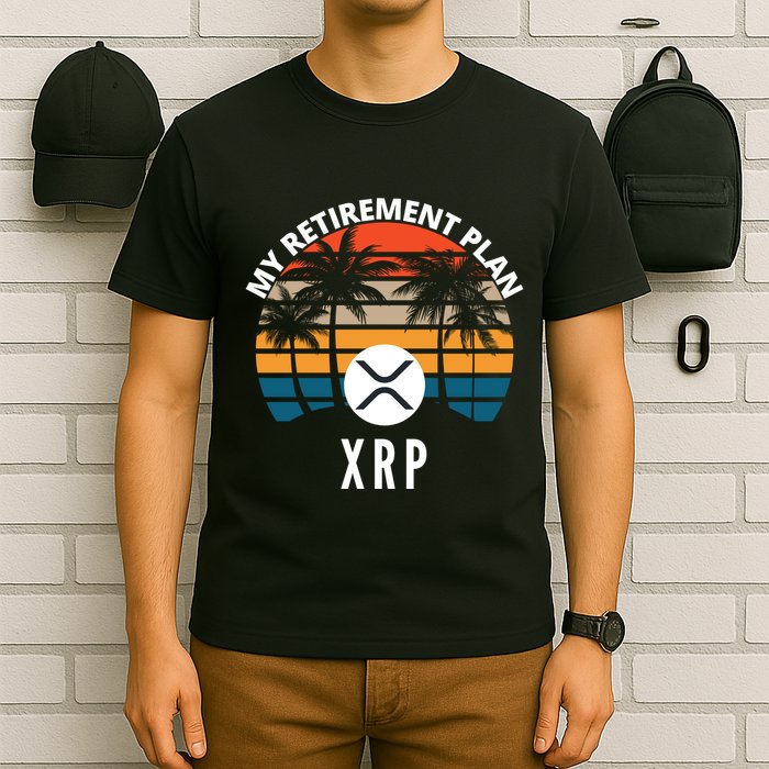 XRP Is My Retirement Plan XRP Ripple Logo XRP Cryptocurrency T-Shirt