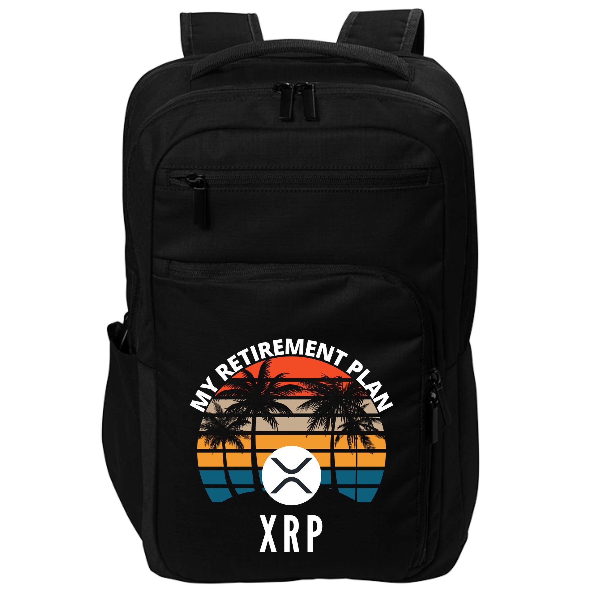 XRP Is My Retirement Plan XRP Ripple Logo XRP Cryptocurrency Impact Tech Backpack