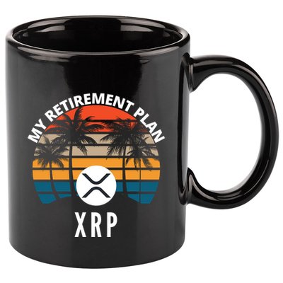 XRP Is My Retirement Plan XRP Ripple Logo XRP Cryptocurrency 11oz C Handle Ceramic Mug