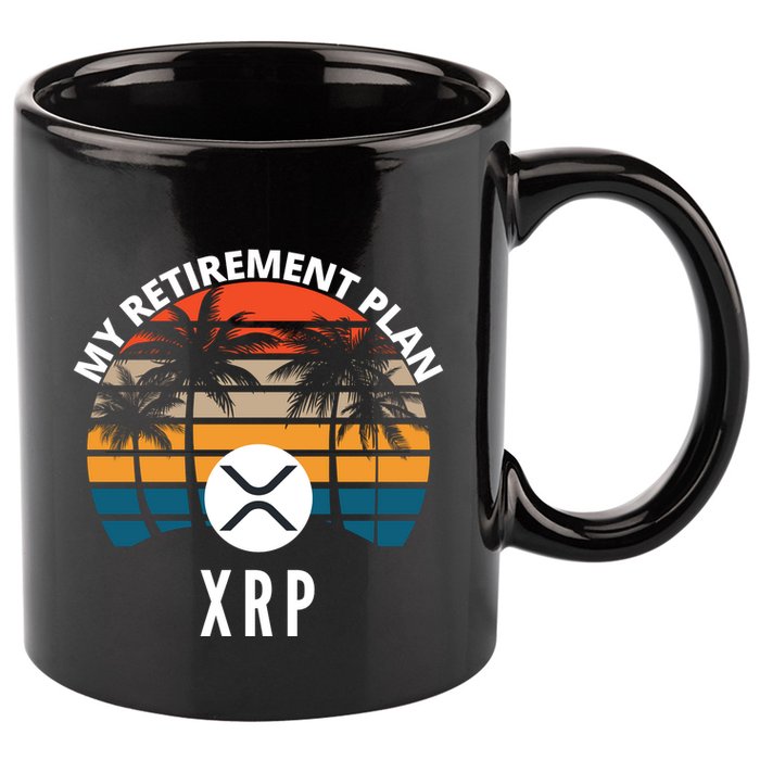 XRP Is My Retirement Plan XRP Ripple Logo XRP Cryptocurrency 11oz C Handle Ceramic Mug
