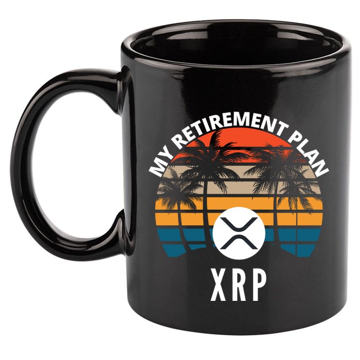 XRP Is My Retirement Plan XRP Ripple Logo XRP Cryptocurrency 11oz C Handle Ceramic Mug